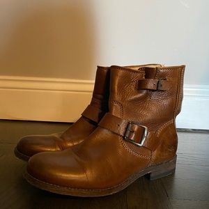 Frye leather motorcycle style boot